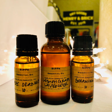 SIPPorganics Organic Skincare Essential Oils 100% Pure Blended Notes